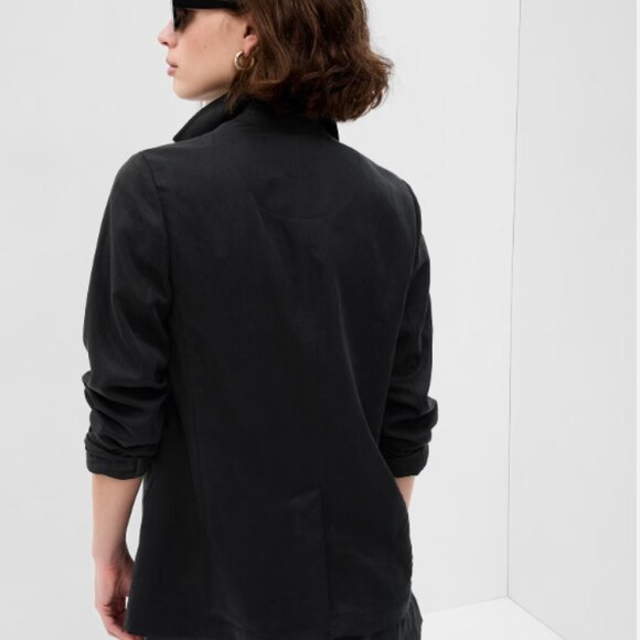 GAP SoftSuit Blazer - Black - Small Petite - Picture 3 of 5